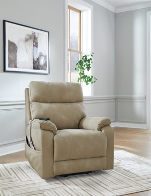 Next-Gen Durapella Sand Power Lift Recliner (Online Special Price) - Ornate Home
