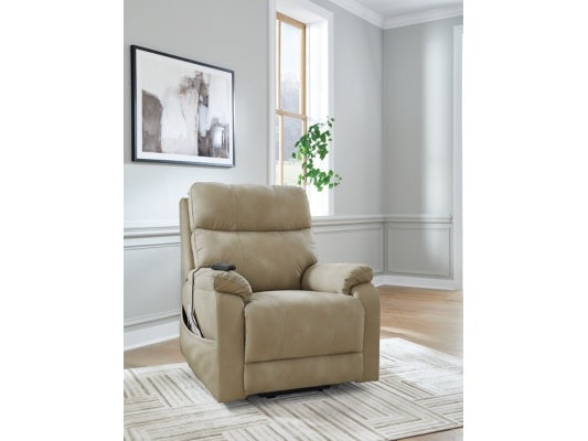 Next-Gen Durapella Sand Power Lift Recliner - Ornate Home