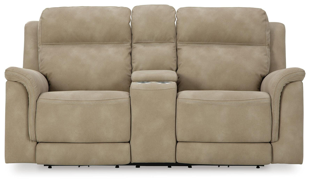 Next-Gen Durapella Sand Power Reclining Loveseat and Power Recliner - Ornate Home