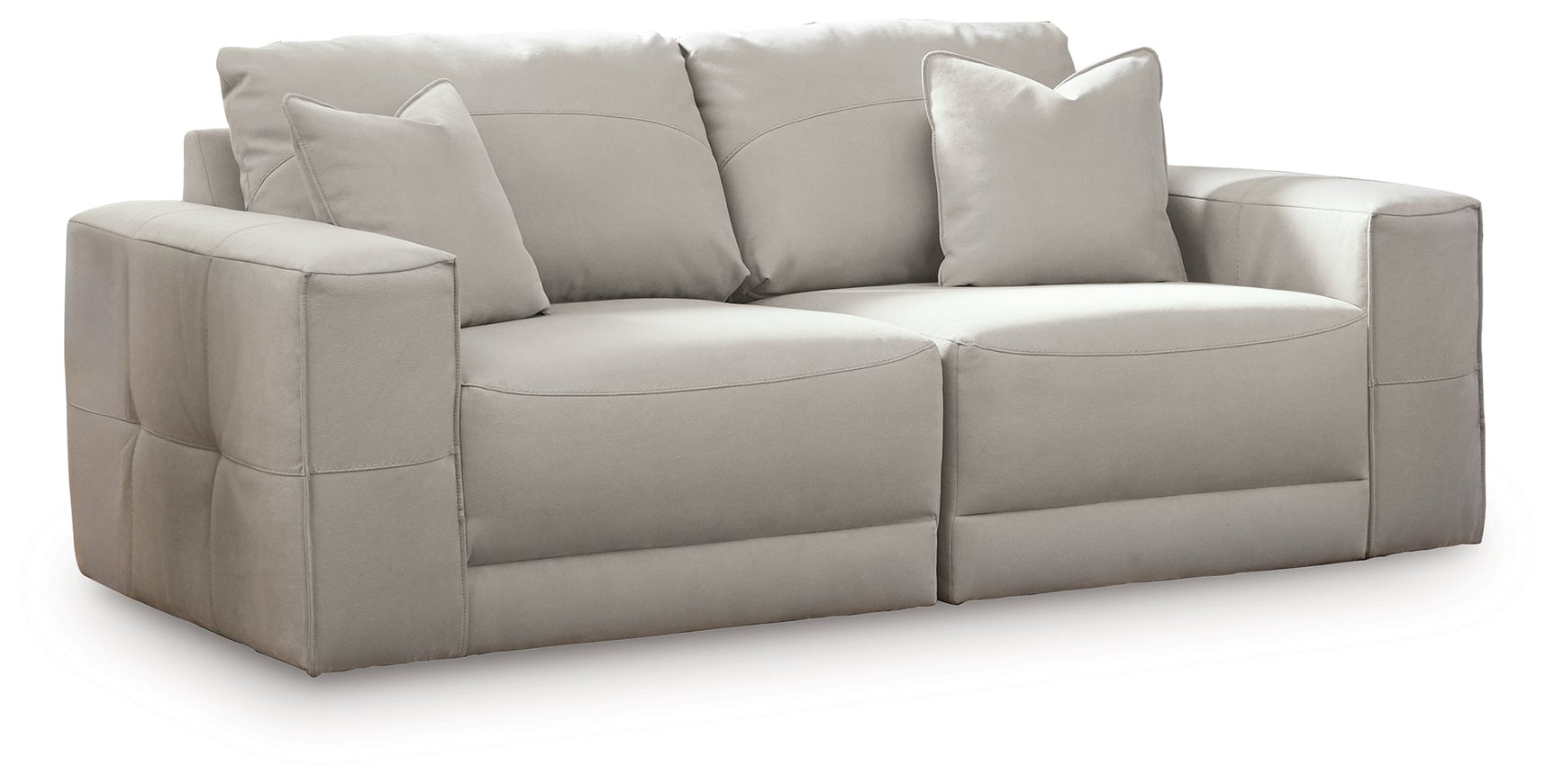 Next-Gen Gaucho Gray 2-Piece Sectional Loveseat - Ornate Home