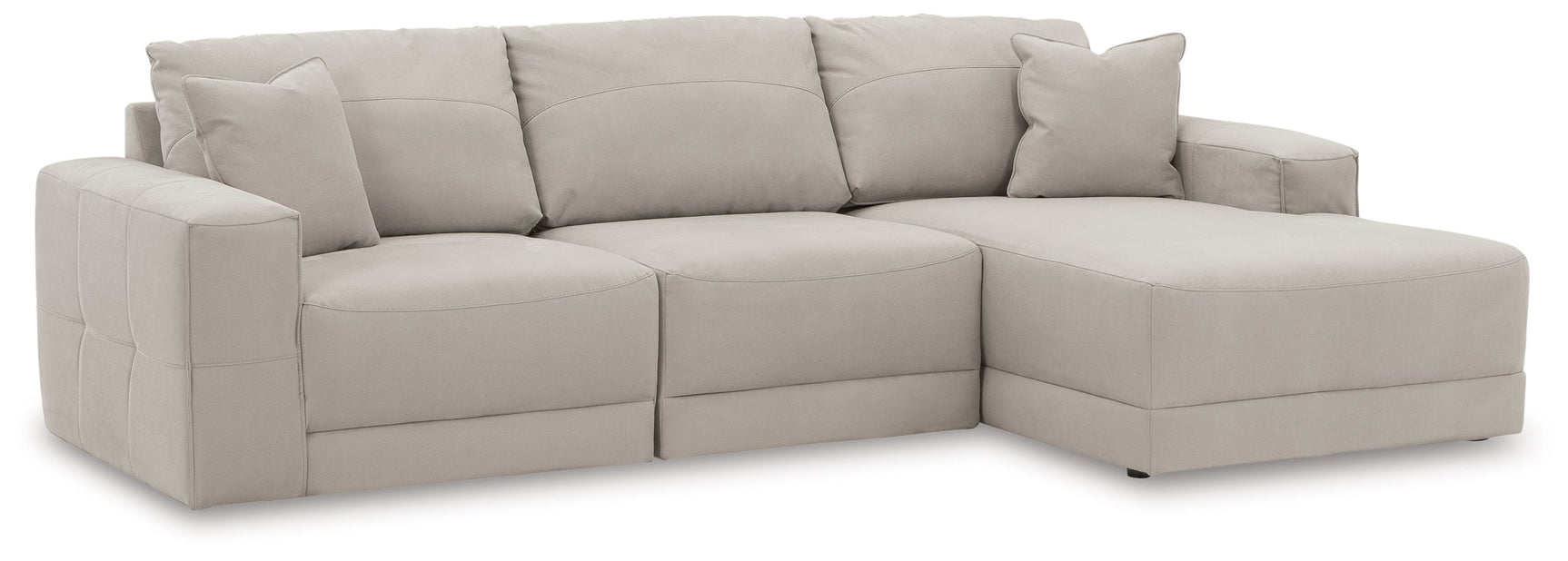 Next-Gen Gaucho Gray 3pc Sectional Sofa with Chaise (Online Special Price) - Ornate Home