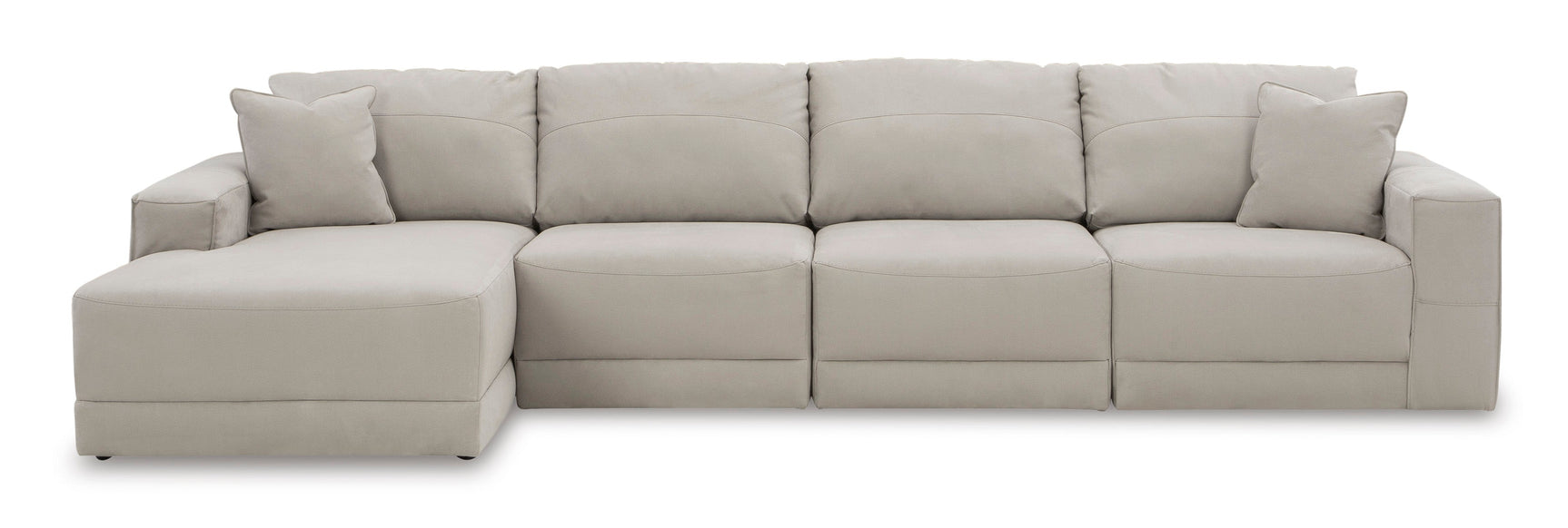 Next-Gen Gaucho Gray 4-Piece LAF Chaise Sectional (Online Special Price) - Ornate Home