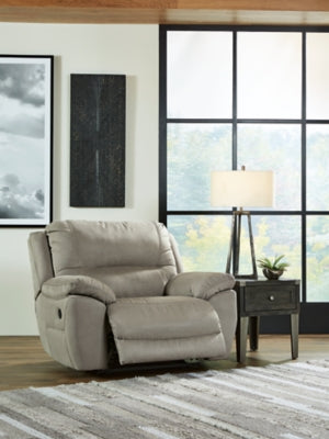 Next-Gen Gaucho Putty Power Reclining Sofa and Loveseat - Ornate Home