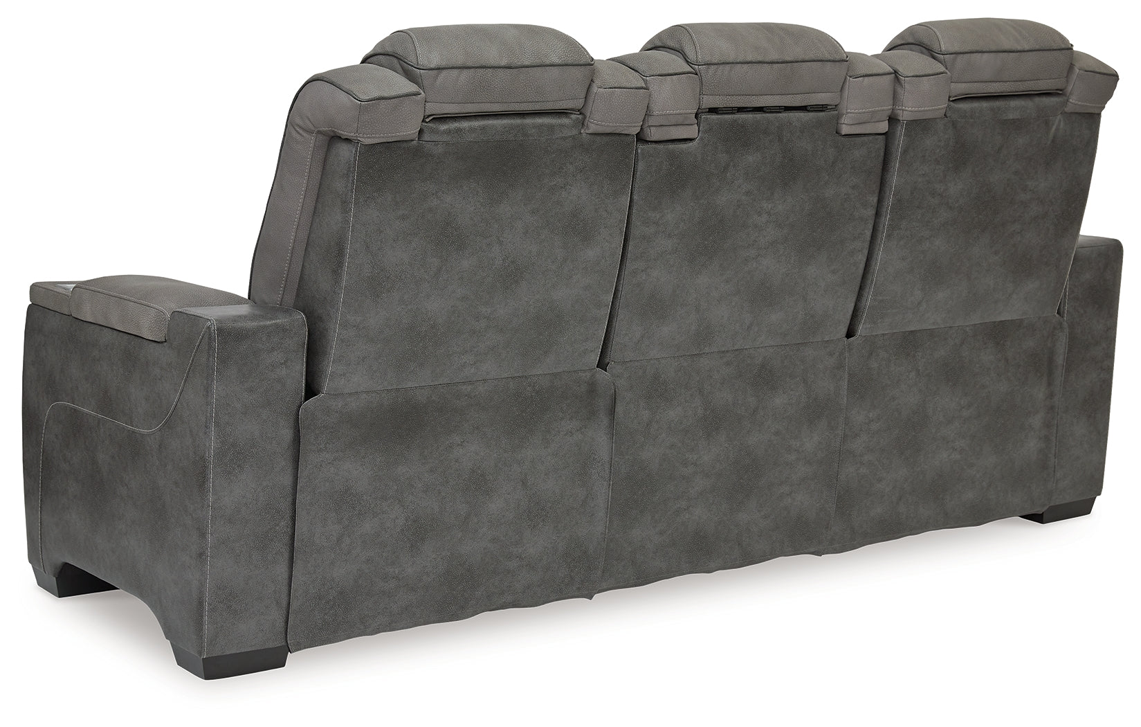 NextGen DuraPella Dual Tone Slate Power Reclining Sofa (Online Special Price) - Ornate Home