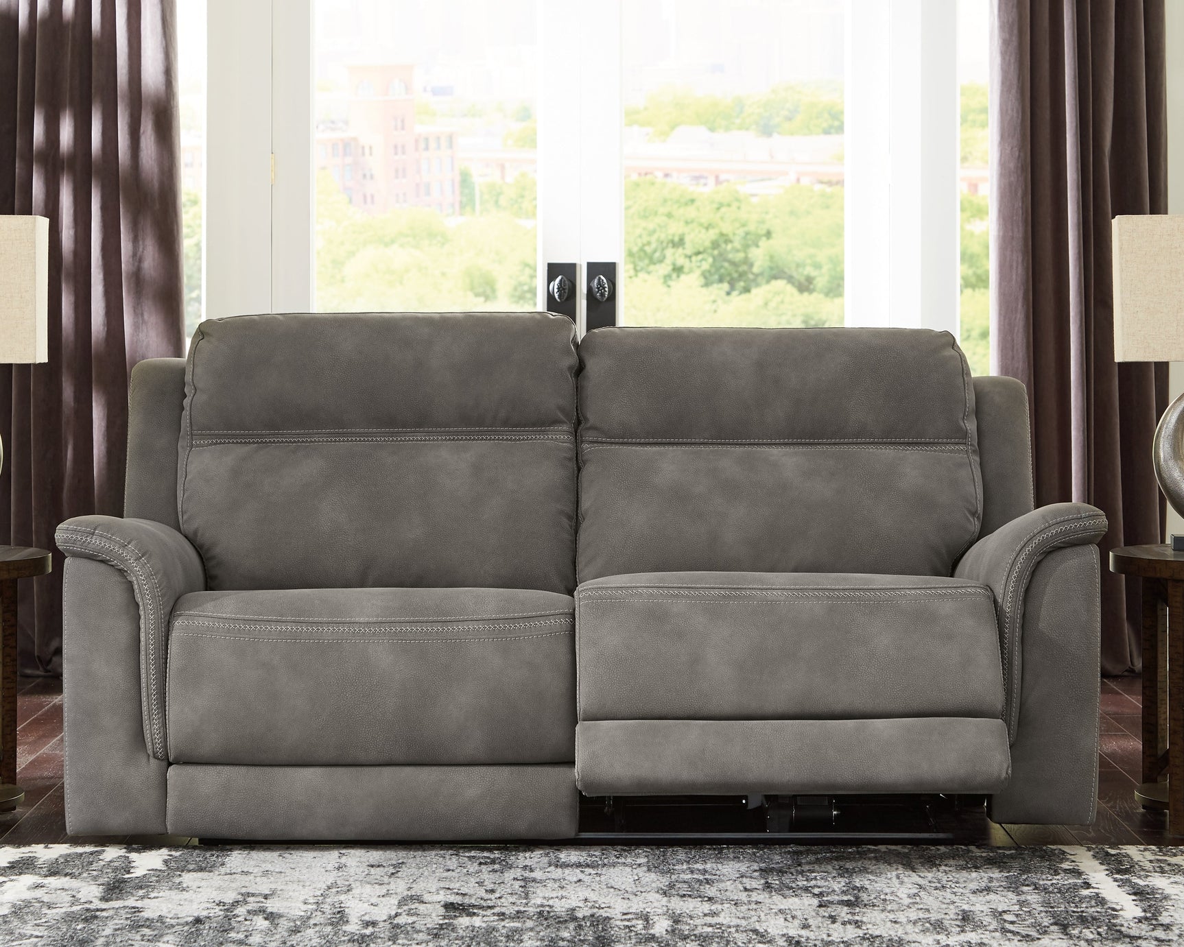 NextGen DuraPella Slate Power Reclining Sofa (Online Special Price) - Ornate Home