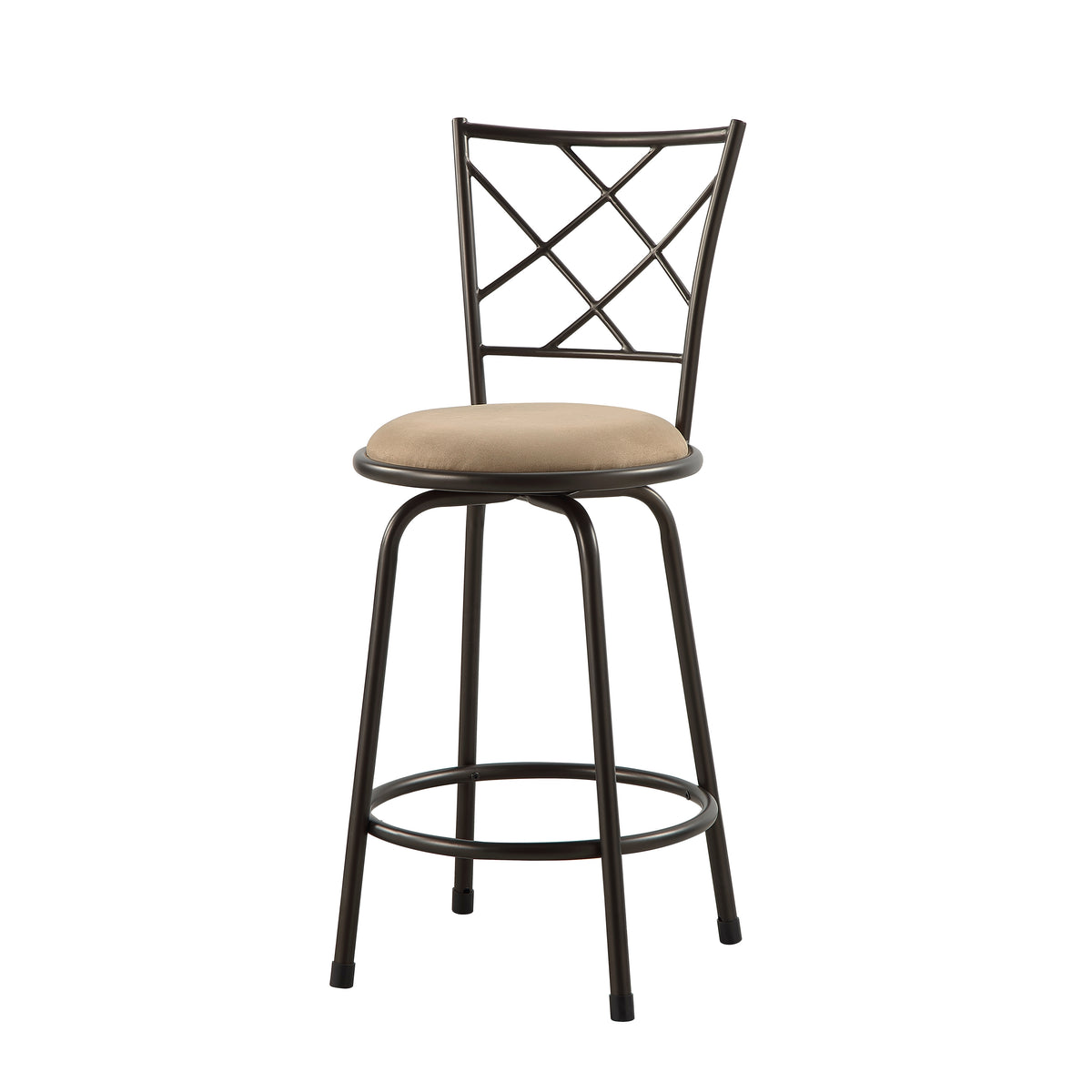 Nexus Brown 3-Piece Pack Convertible Swivel Counter/Pub Height Chair - Ornate Home
