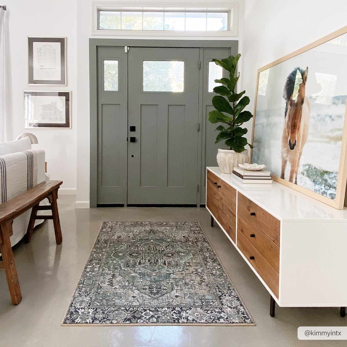 Neyland Sage Green Area Rug - Ornate Home