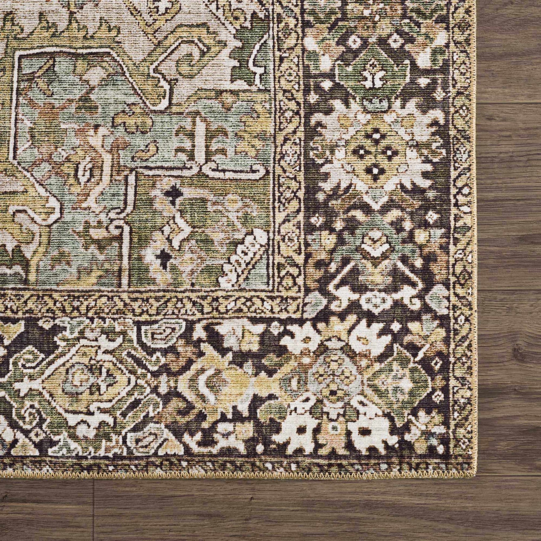 Neyland Sage Green Area Rug - Ornate Home