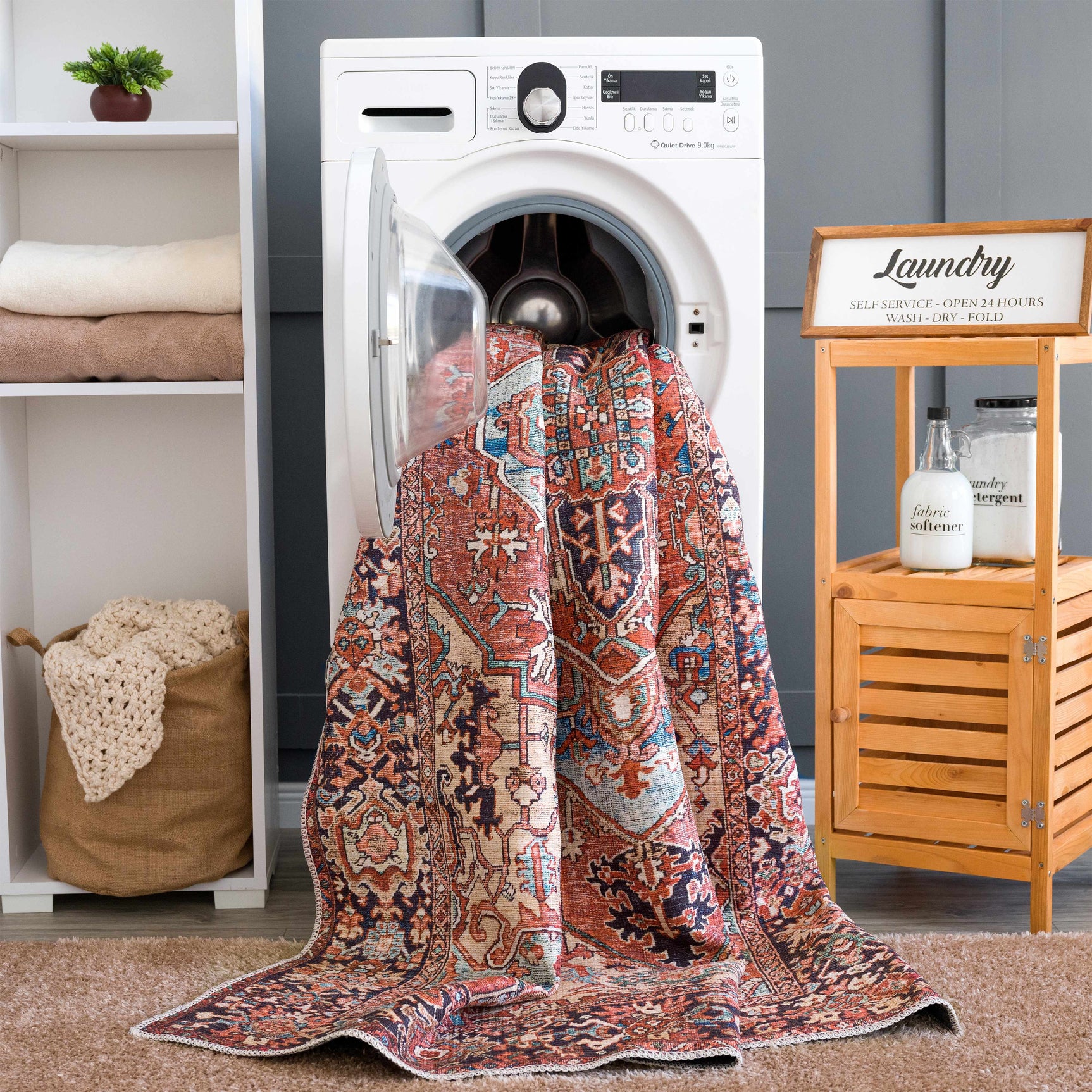 Neyland Washable Area Rug - Ornate Home