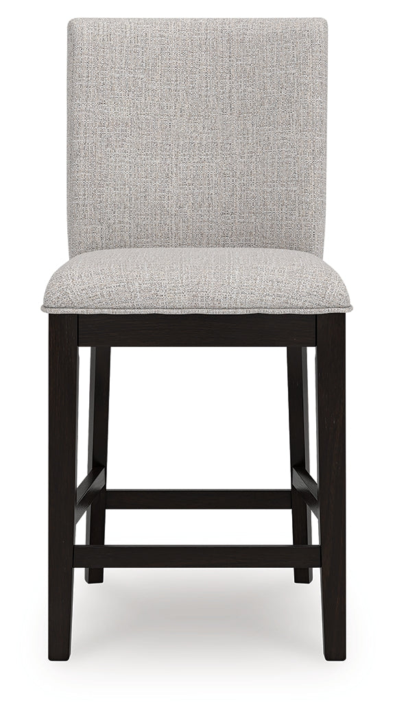 Neymorton Dark Grayish Brown Counter Height Dining Table and 4 Barstools - Ornate Home