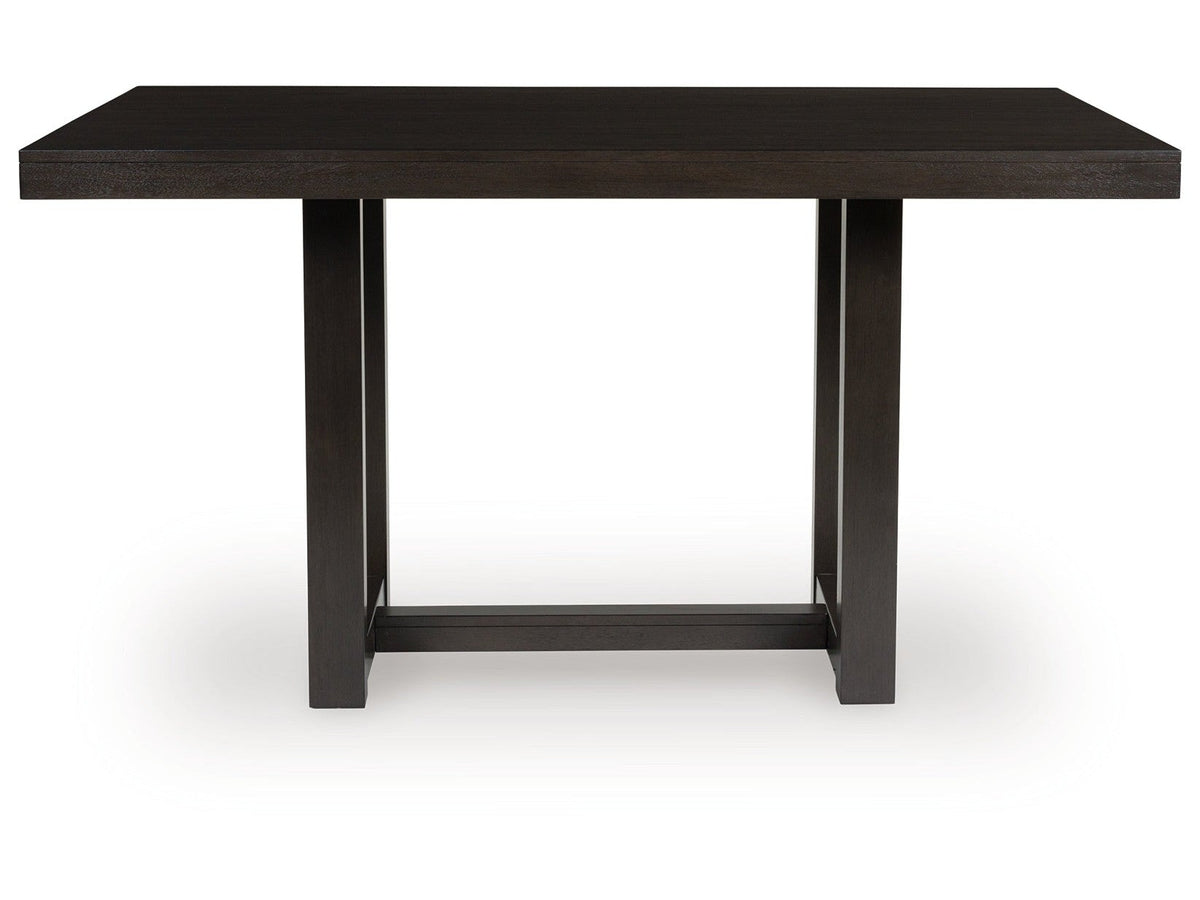 Neymorton Dark Grayish Brown Rectangular Dining Room Counter Table (Online Special Price) - Ornate Home