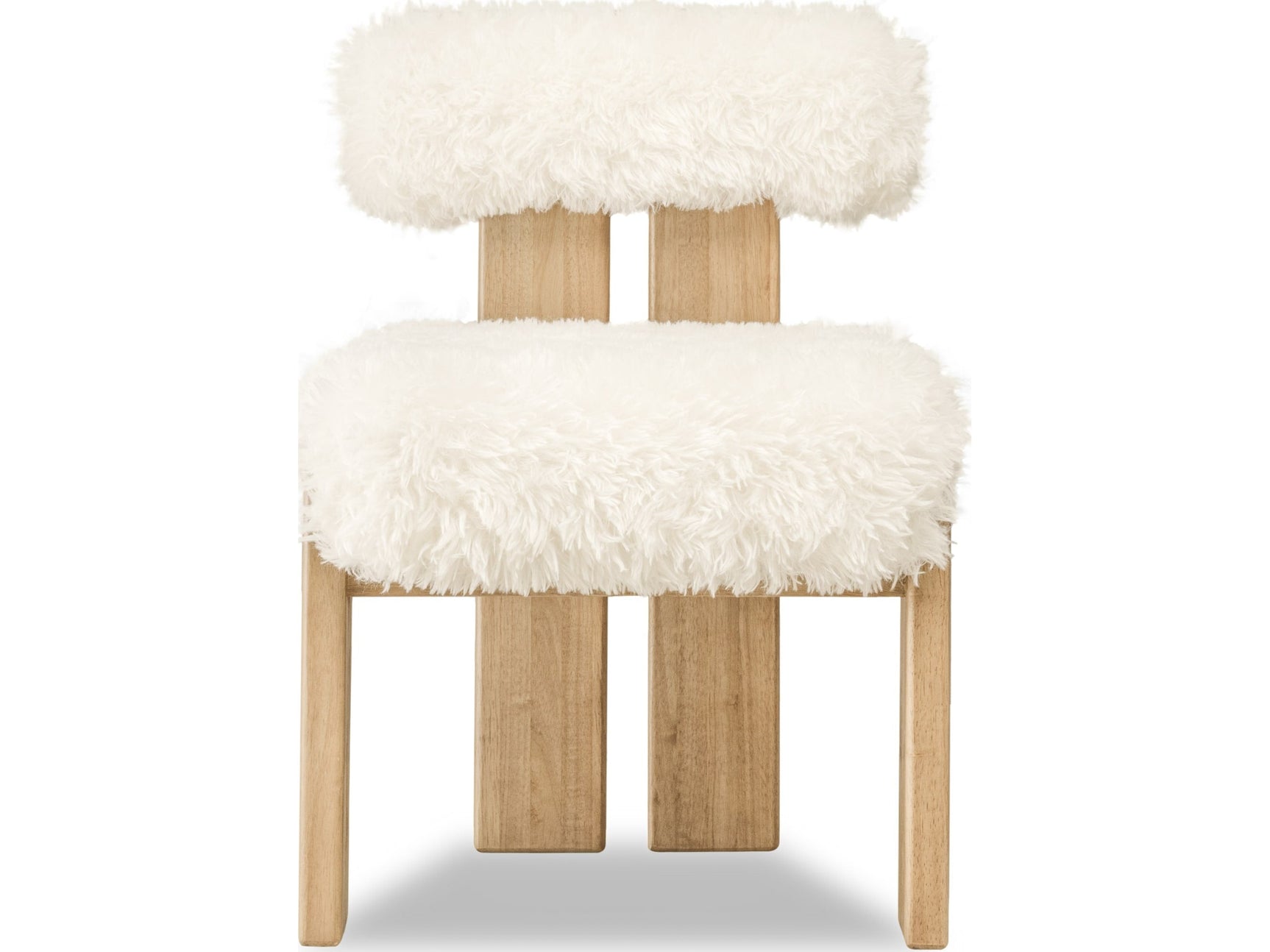 Nia Sheepskin/Lioness Dining Accent Chair - Ornate Home
