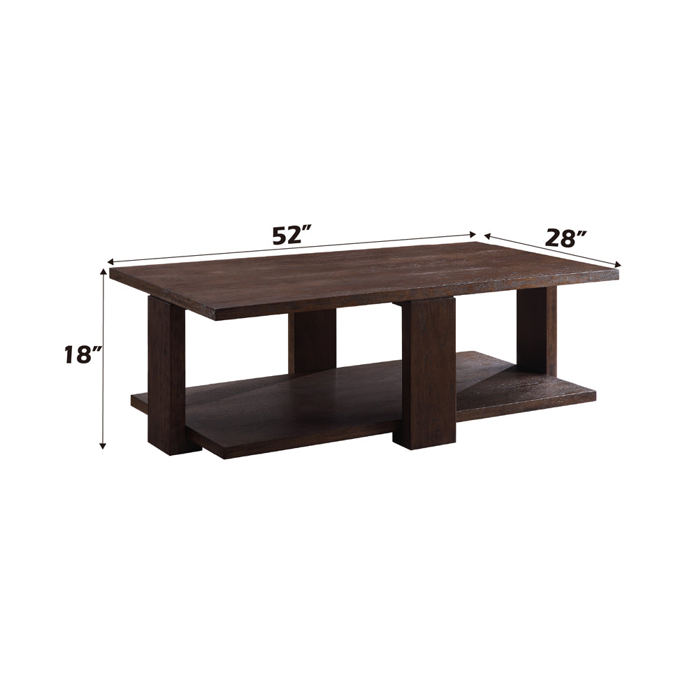 Niamey Walnut Coffee Table - Ornate Home