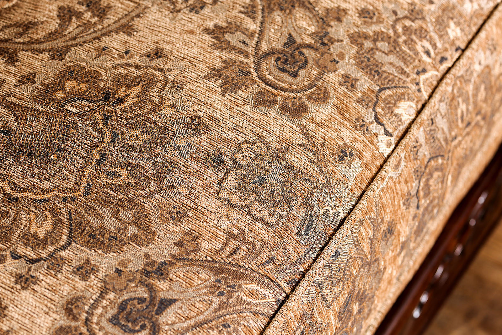 Nicanor Tan/Gold Sofa & Loveseat - Ornate Home