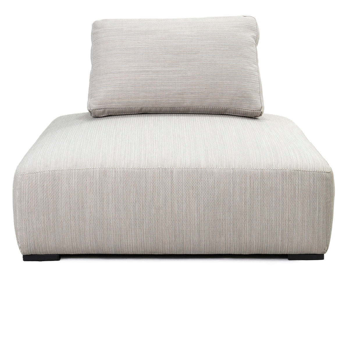 Nico Beige Outdoor Square Lounge Chair - Ornate Home