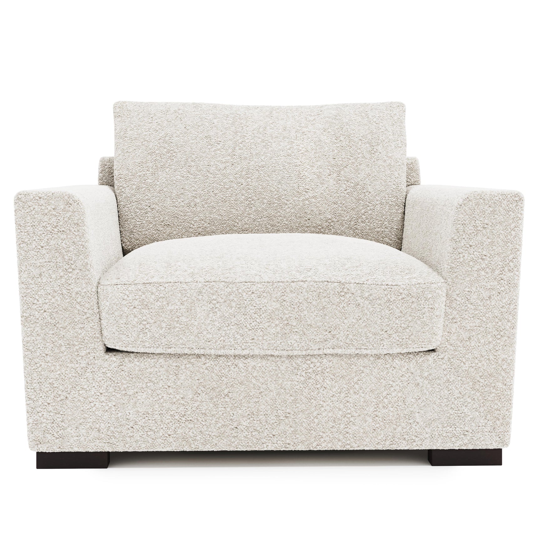 Nicolette Mocha Chair 1/2 Without Pillows - Ornate Home