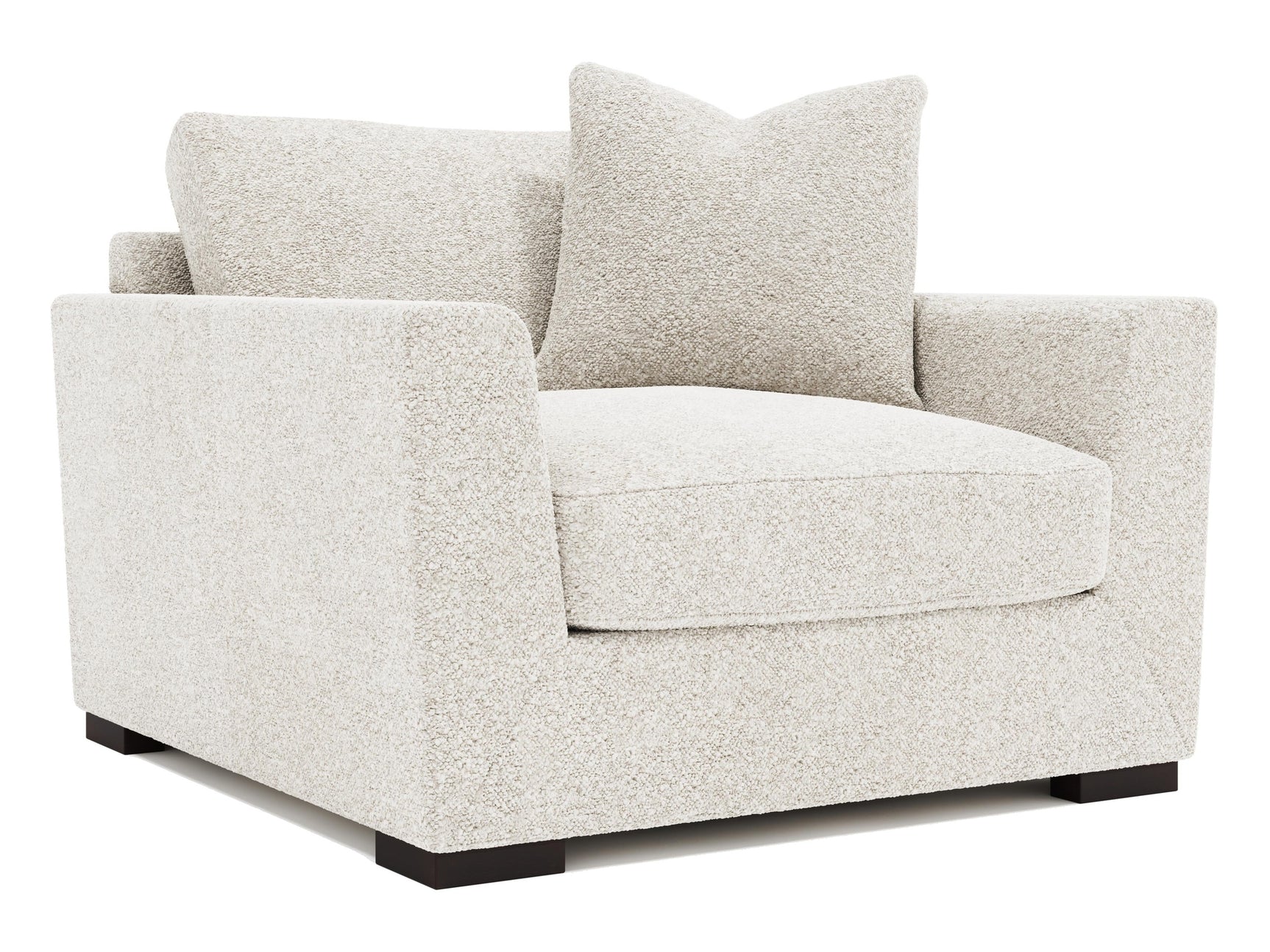 Nicolette White/Cream Fabric Chair 1/2 - Ornate Home