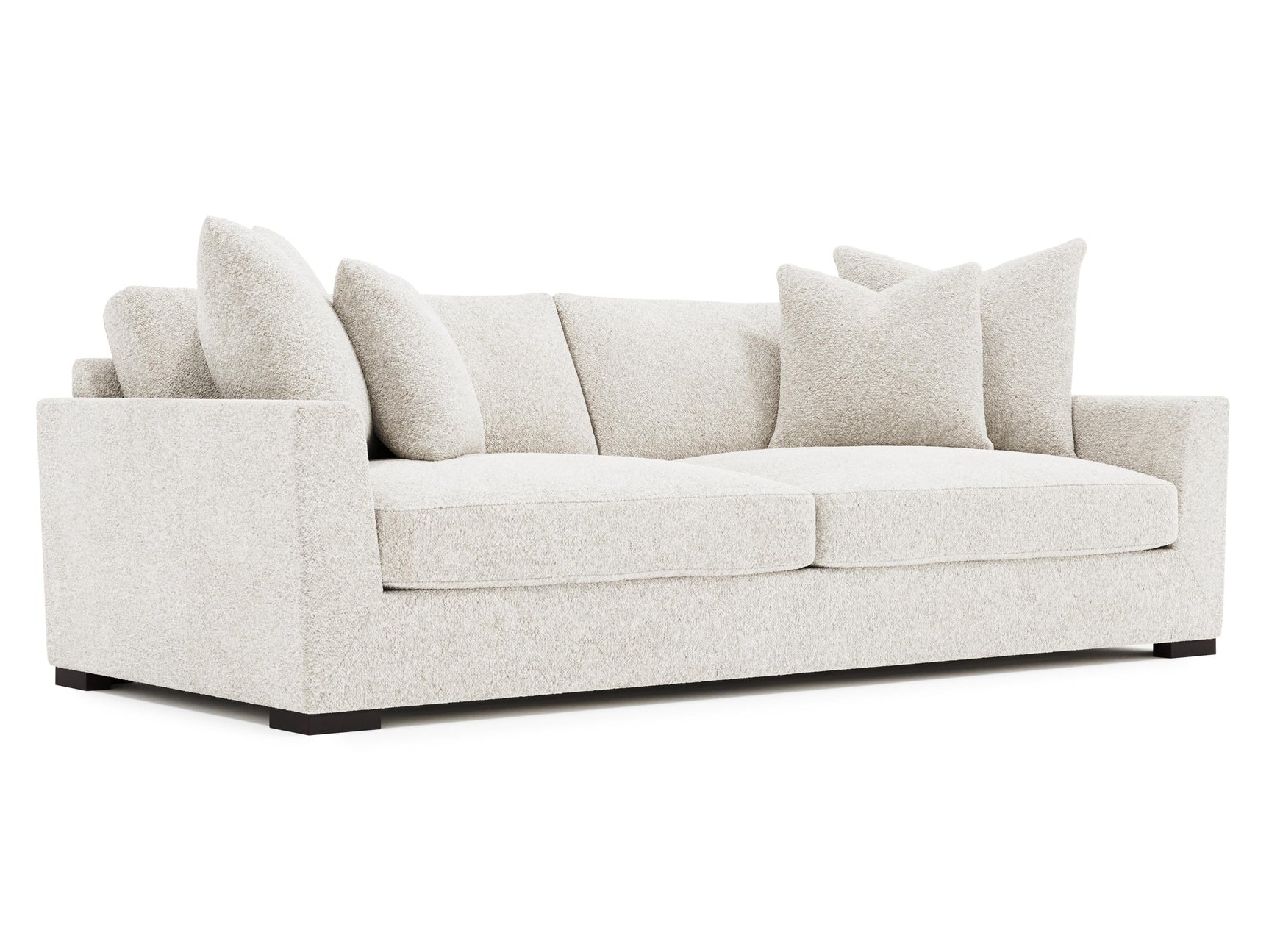 Nicolette White/Cream Fabric Sofa - Ornate Home