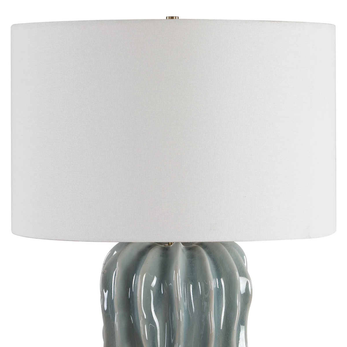 Niese Light Blue Glaze Table Lamp - Ornate Home