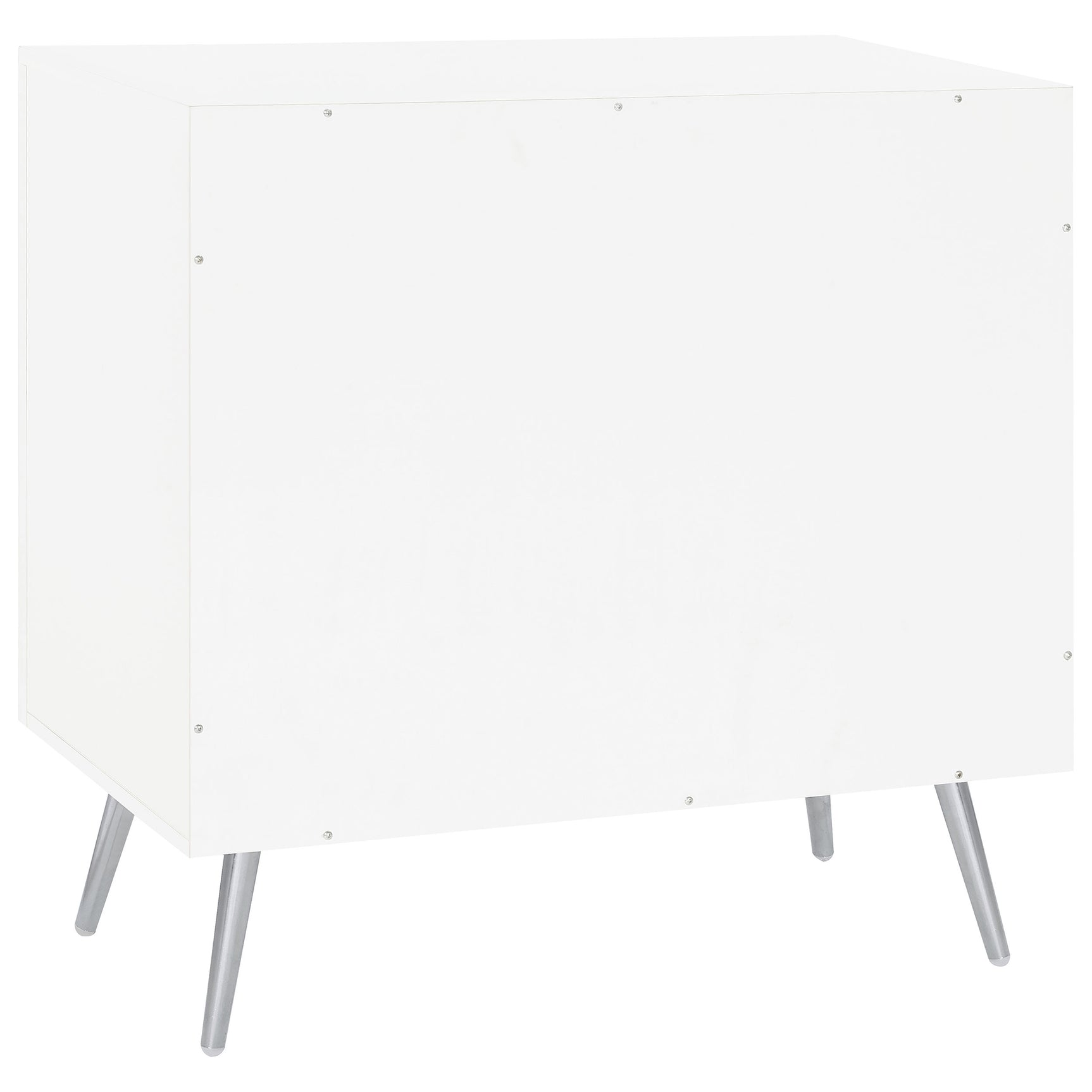 Nieta White High Gloss Accent Cabinet - Ornate Home