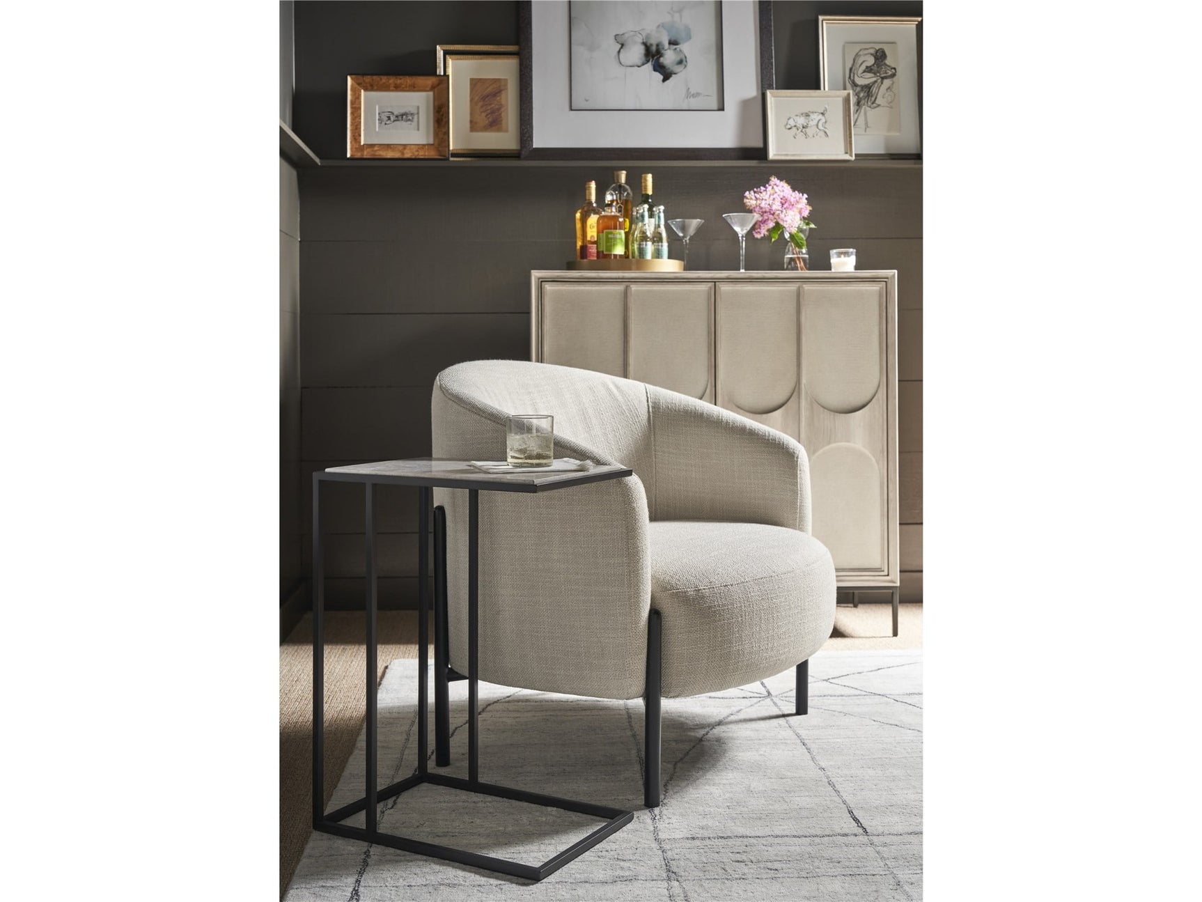 Nikolai Asbury Oyster Lounge Chair - Ornate Home