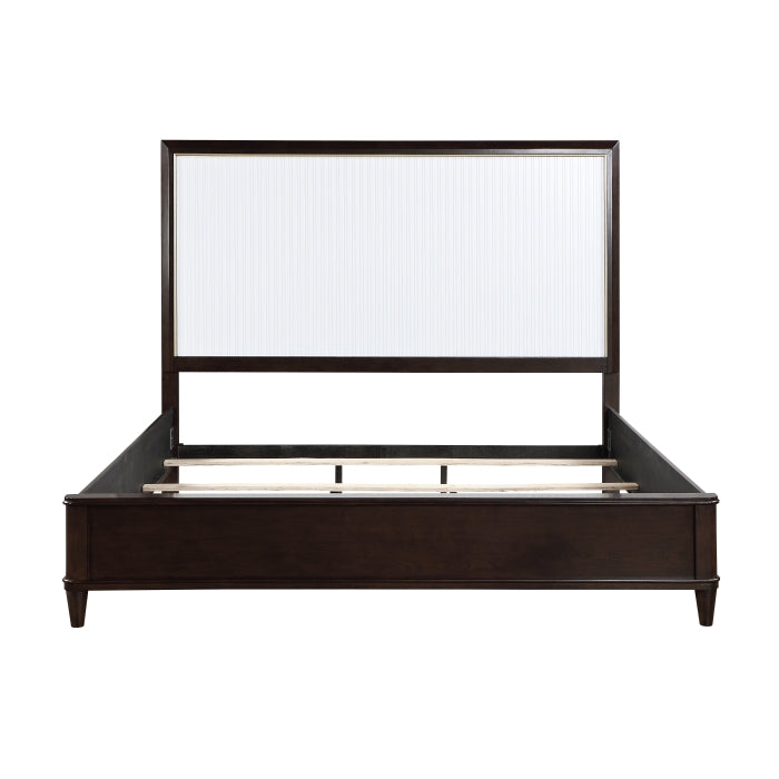 Niles White/Cherry Queen Bed - Ornate Home