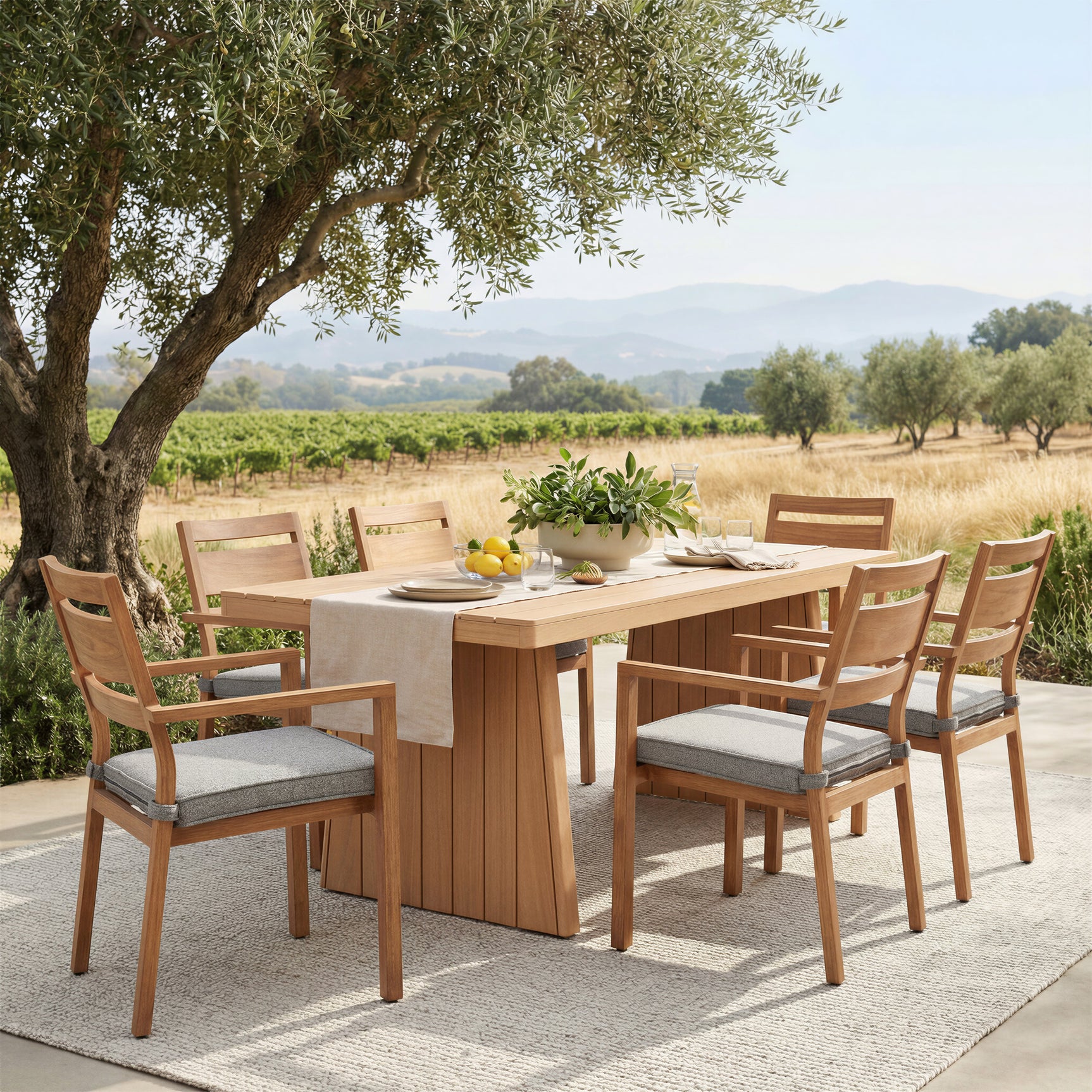 Nimone Natural Dining Table - Ornate Home