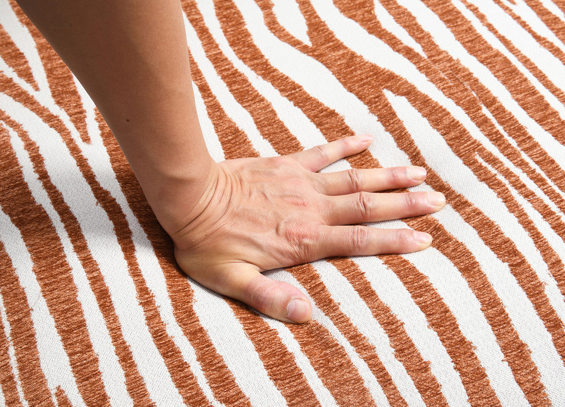 Niobe Rustic Orange Accent Chair - Ornate Home