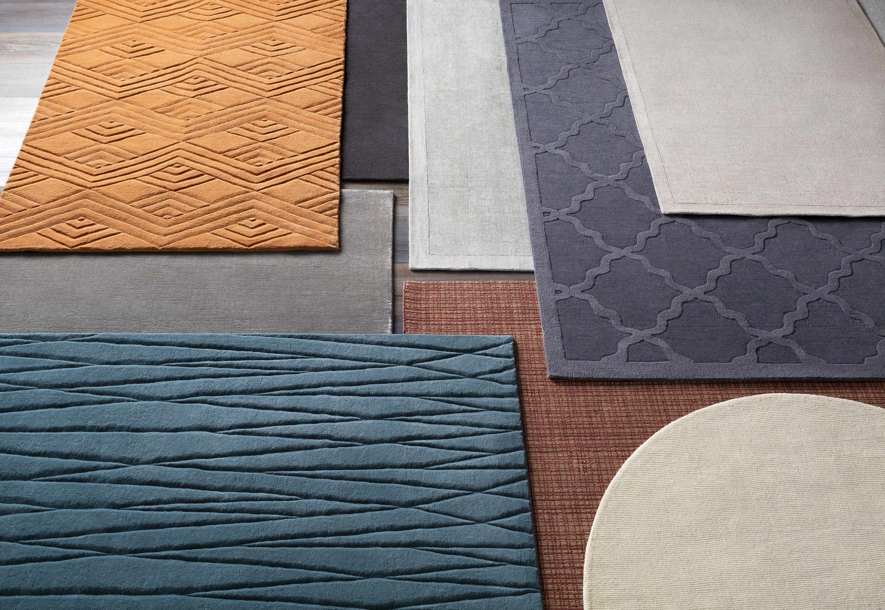 Niota Sheen Light Gray Premium Rug - Ornate Home