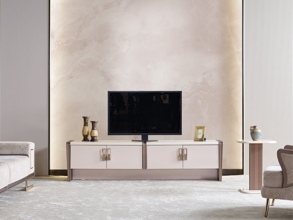 Nirvana Beige Tv Stand - Ornate Home