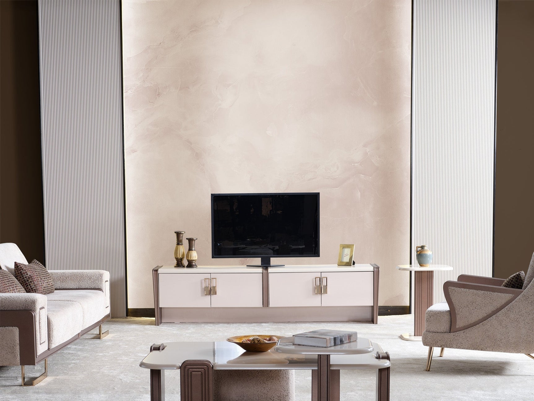 Nirvana Beige Tv Stand