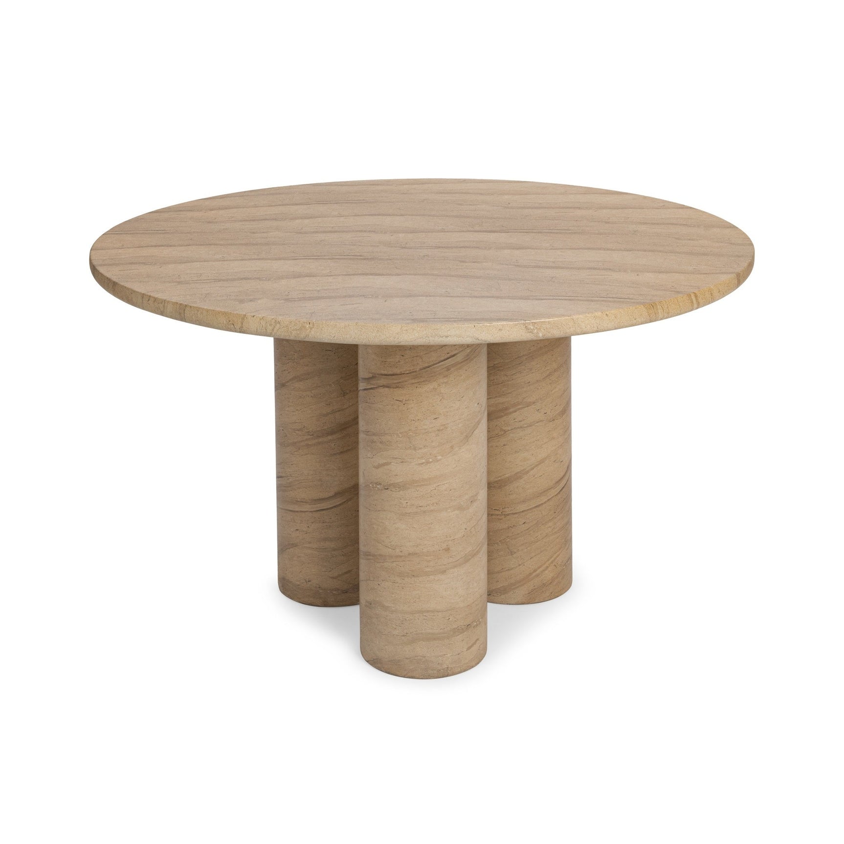 Niva Warm Sandstone Outdoor Dining Table - Ornate Home