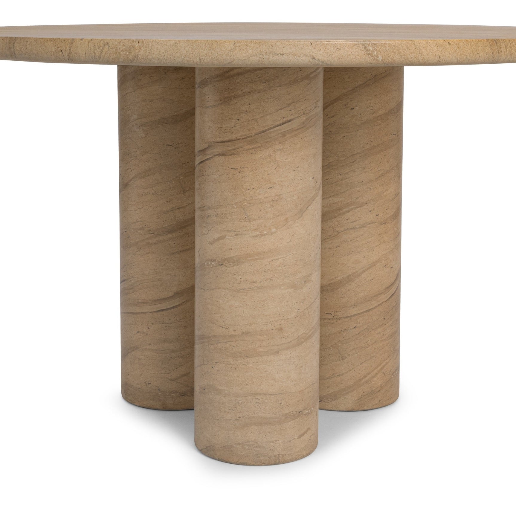 Niva Warm Sandstone Outdoor Dining Table - Ornate Home