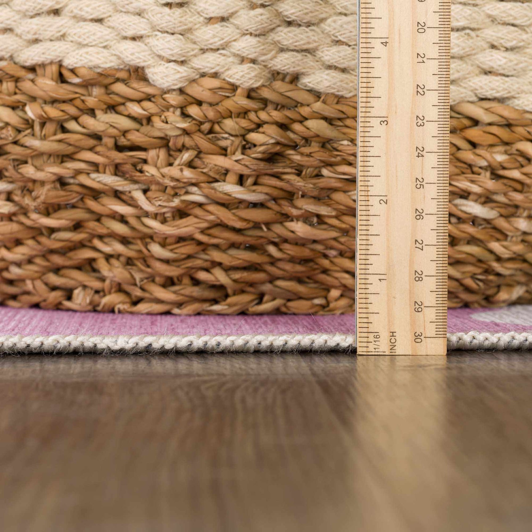 Nizar Pink Cloud Washable Kids Rug - Ornate Home