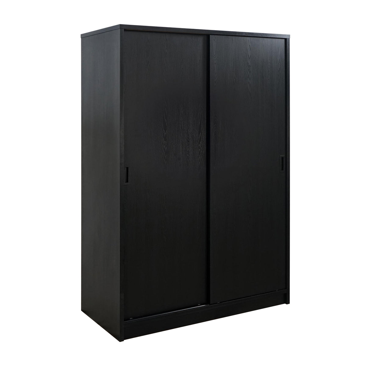 Noble Black 2-door Bedroom Wardrobe Storage Cabinet Armoire - Ornate Home