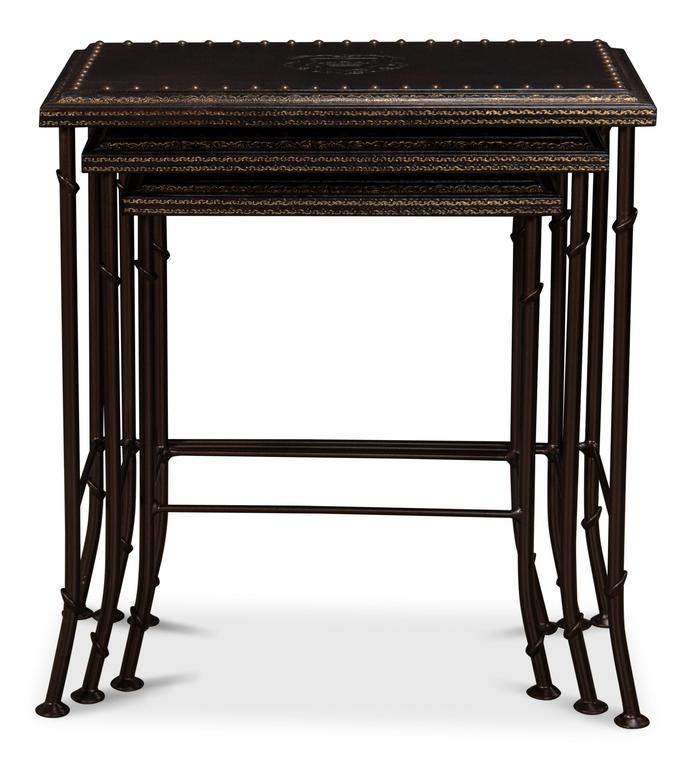 Noble Brown Nesting Tables (Set of 3) - Ornate Home