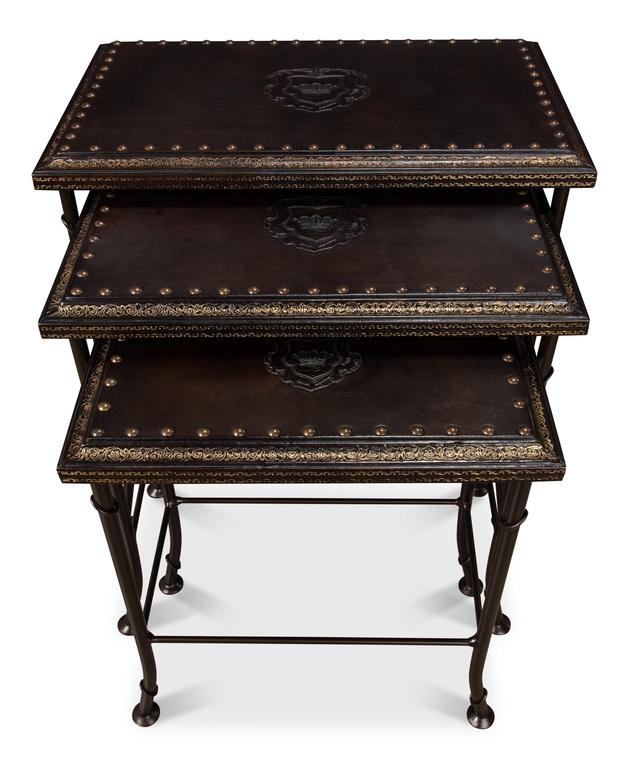 Noble Brown Nesting Tables (Set of 3) - Ornate Home