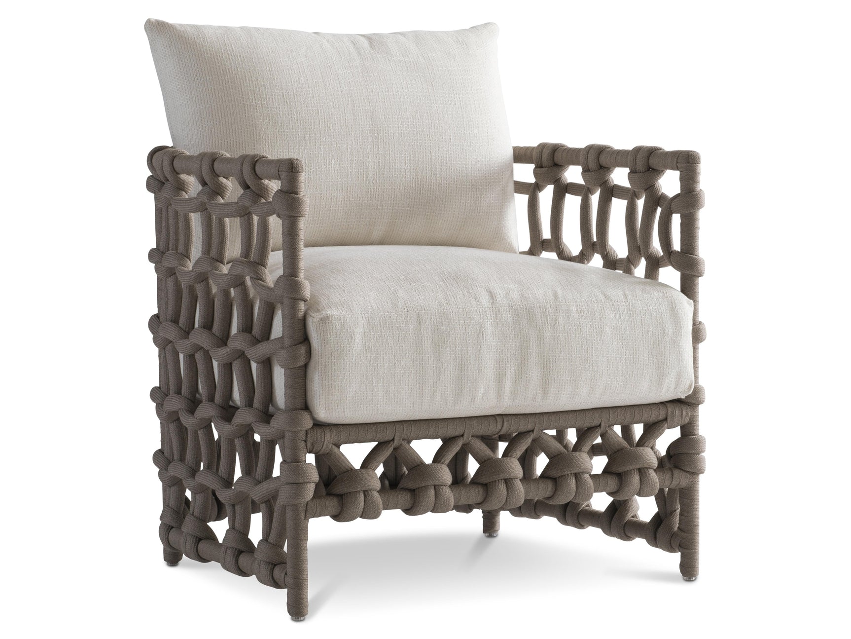 Nodi Shiitake/White/Cream Outdoor Chair - Ornate Home