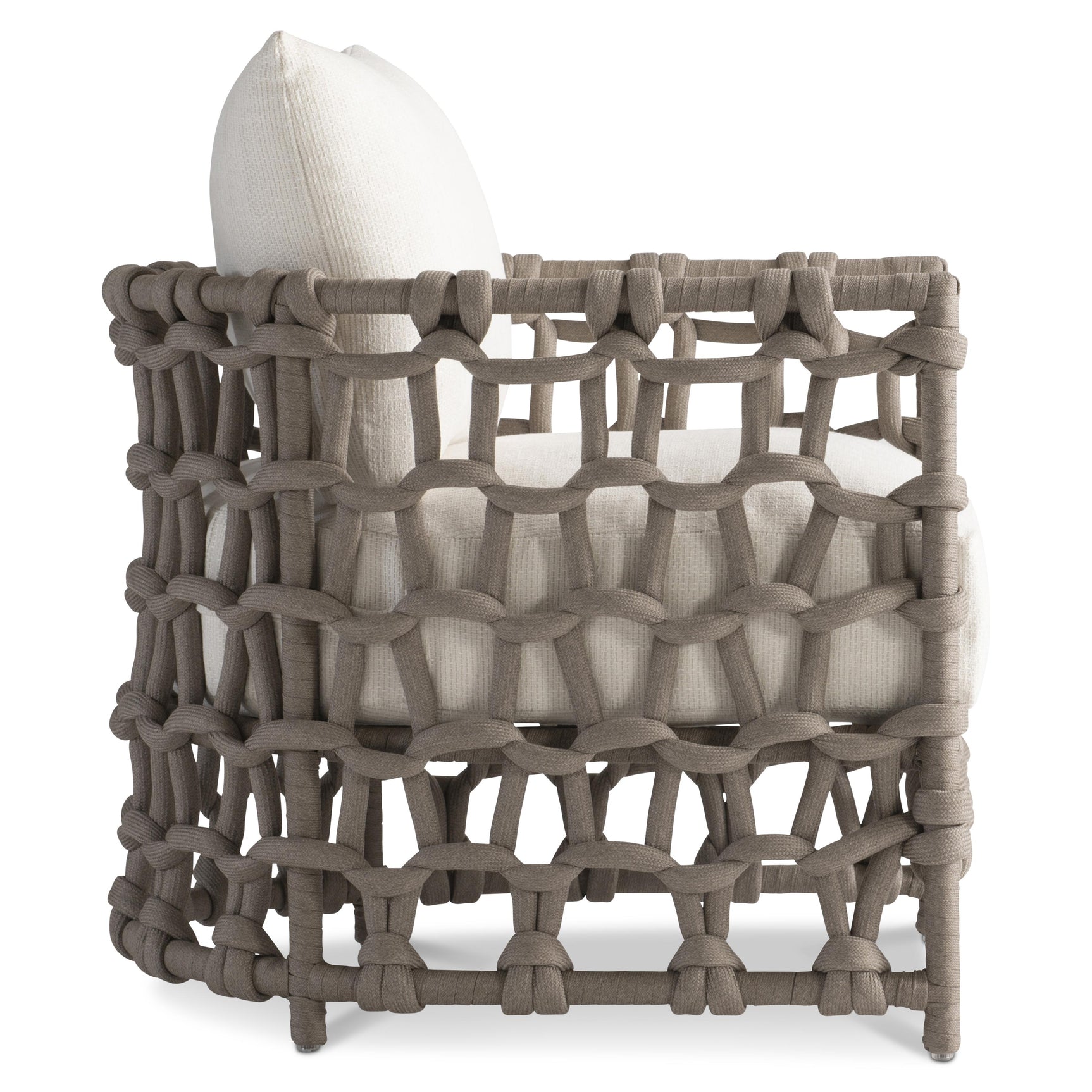 Nodi Shiitake/White/Cream Outdoor Chair - Ornate Home