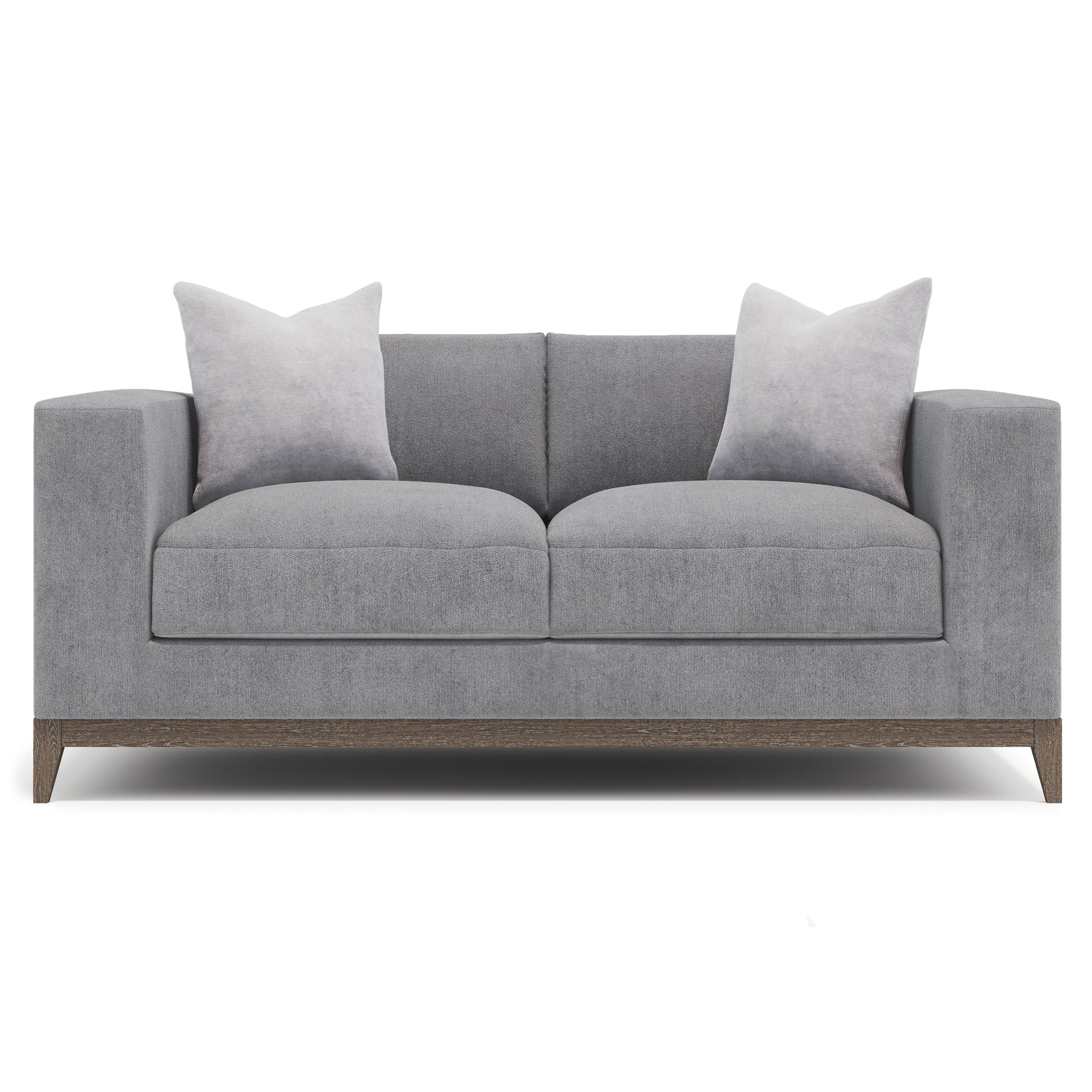 Noel Grey Fabric Loveseat - Ornate Home