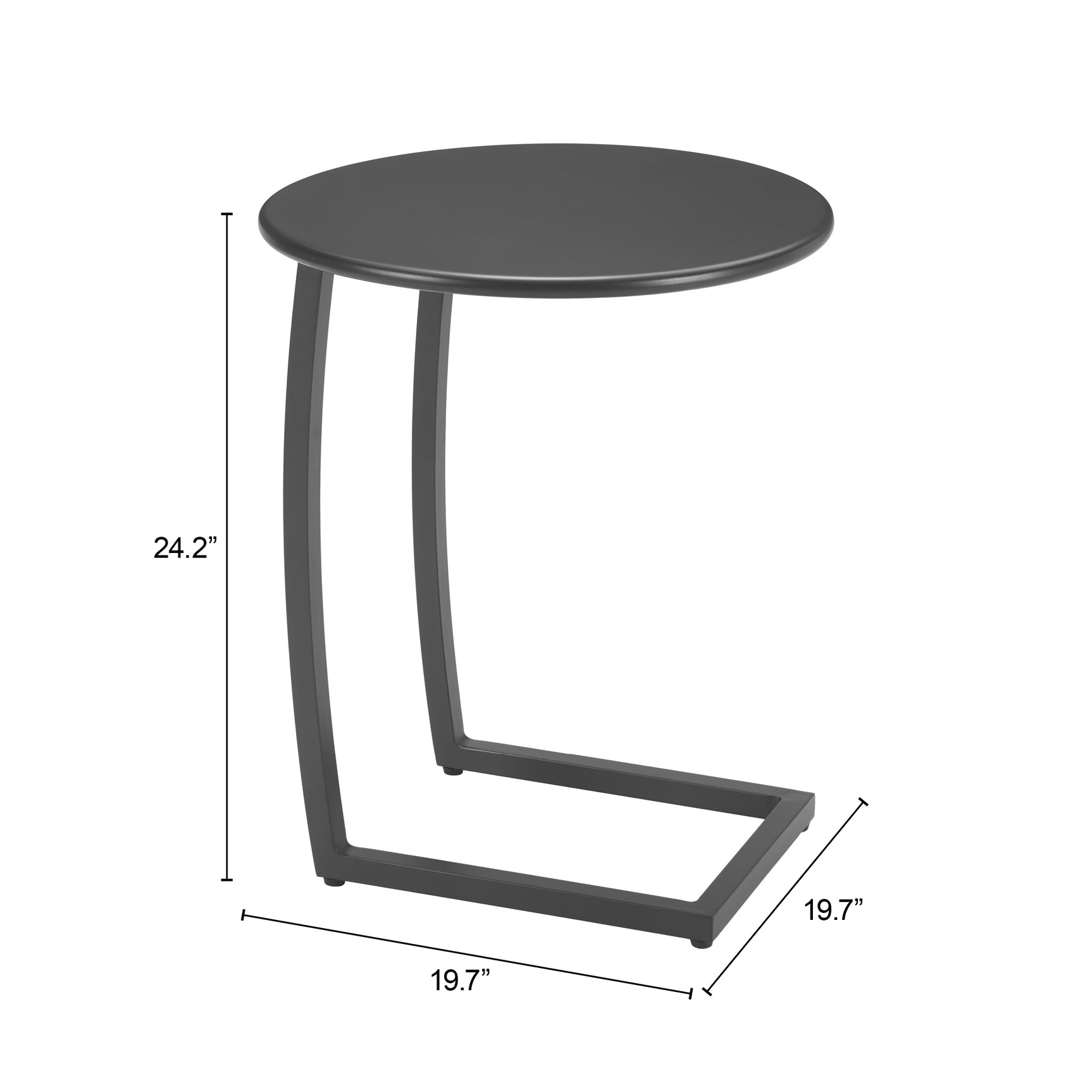 Noga Black End Table