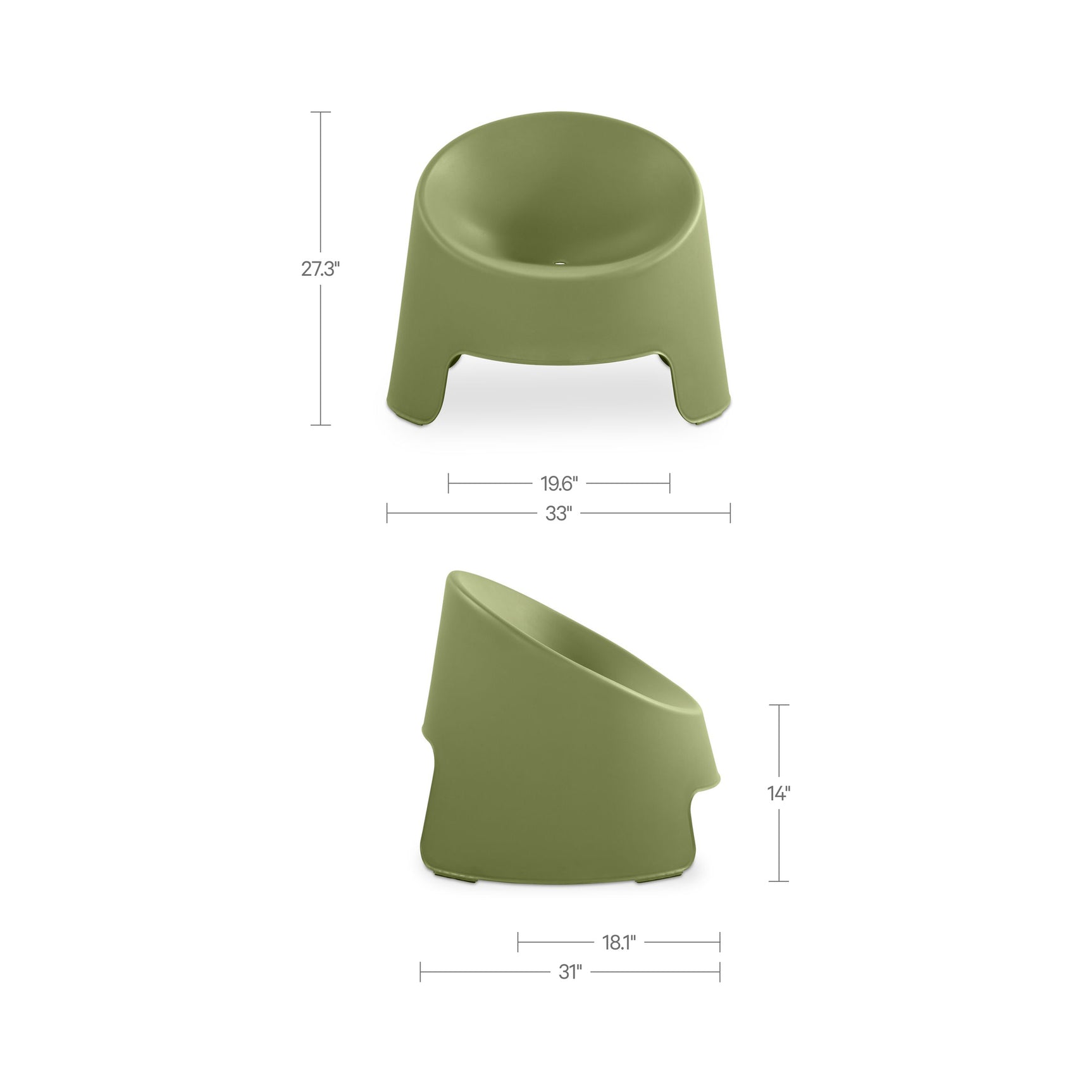 Nolla Green Outdoor Accent Chair (Set of 2) - Ornate Home