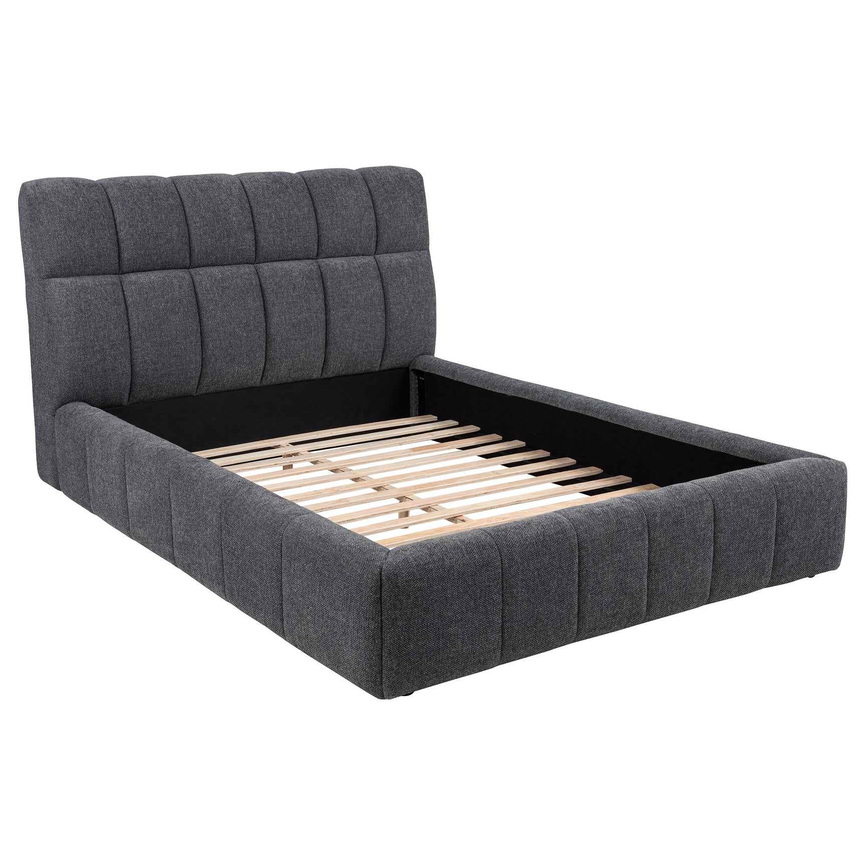 Nollet Grey 48-inch Upholstered California King Platform Bed - Ornate Home