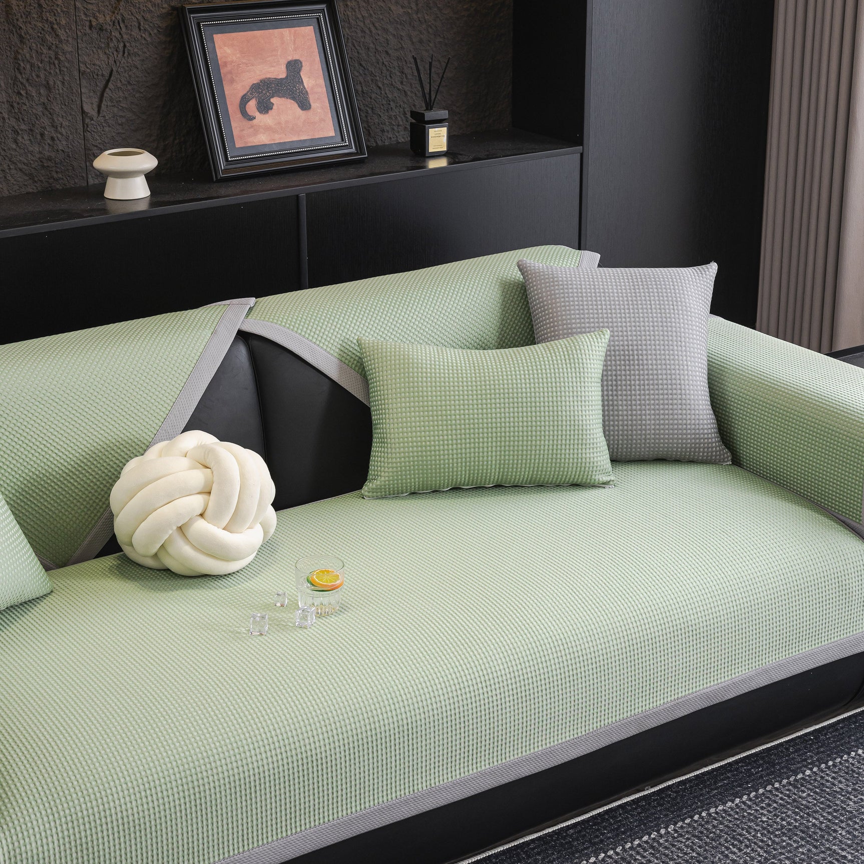 Non-Slip Cooling Breathable Couch Protector Towel, Lightweight Slipcover for Sofas - Ornate Home