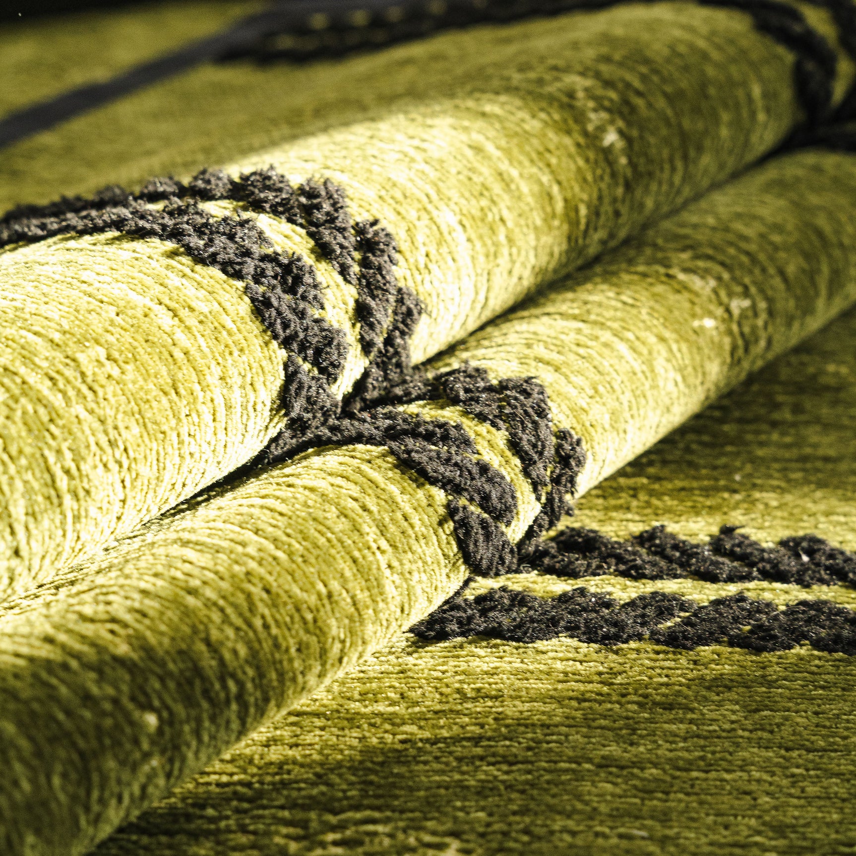 Non-Slip Sofa Cover with Thick Chenille Texture Woven Stripe Couch Protector Throw - Ornate Home