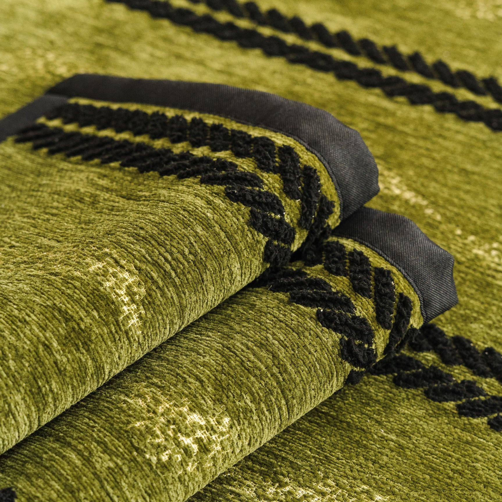 Non-Slip Sofa Cover with Thick Chenille Texture Woven Stripe Couch Protector Throw - Ornate Home