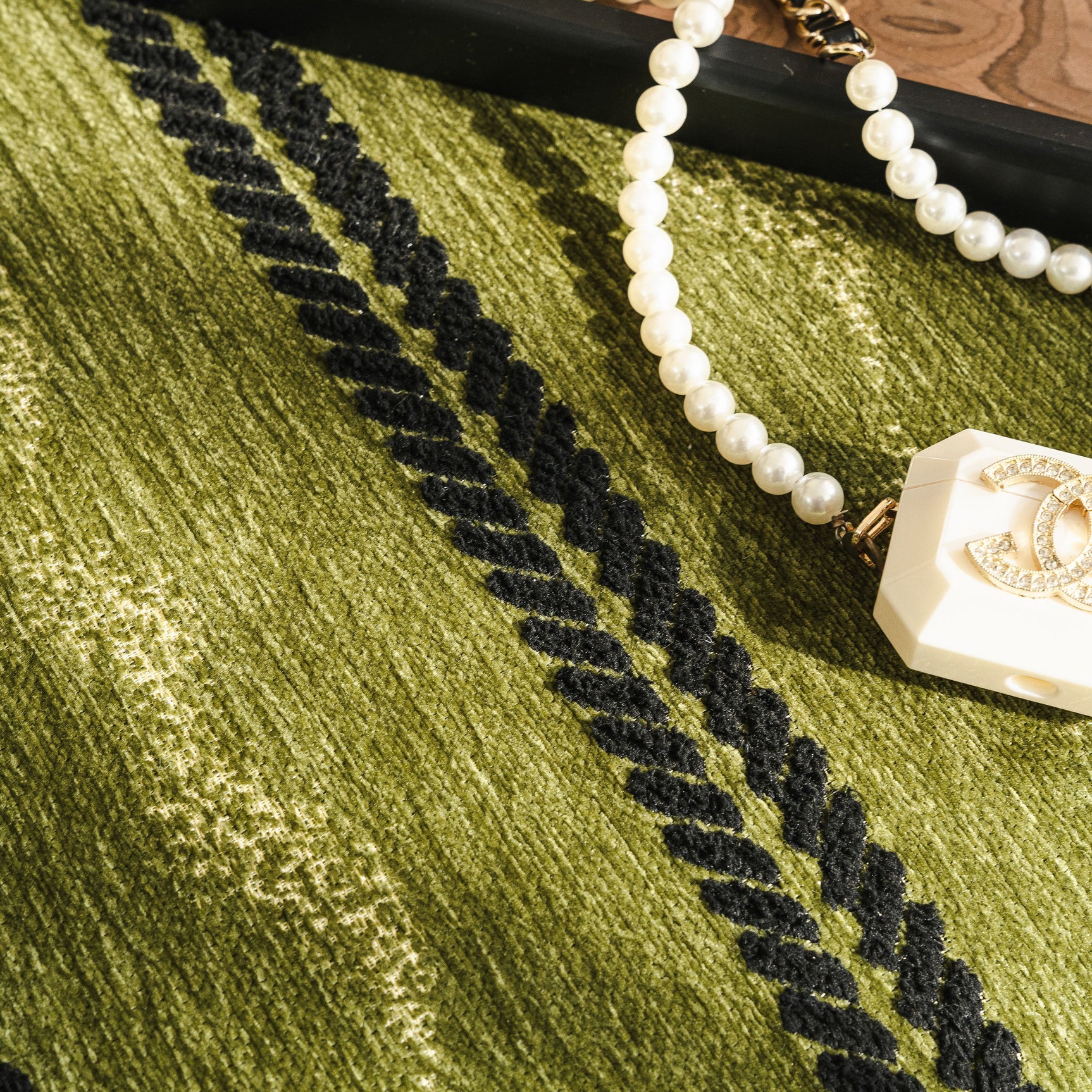 Non-Slip Sofa Cover with Thick Chenille Texture Woven Stripe Couch Protector Throw - Ornate Home