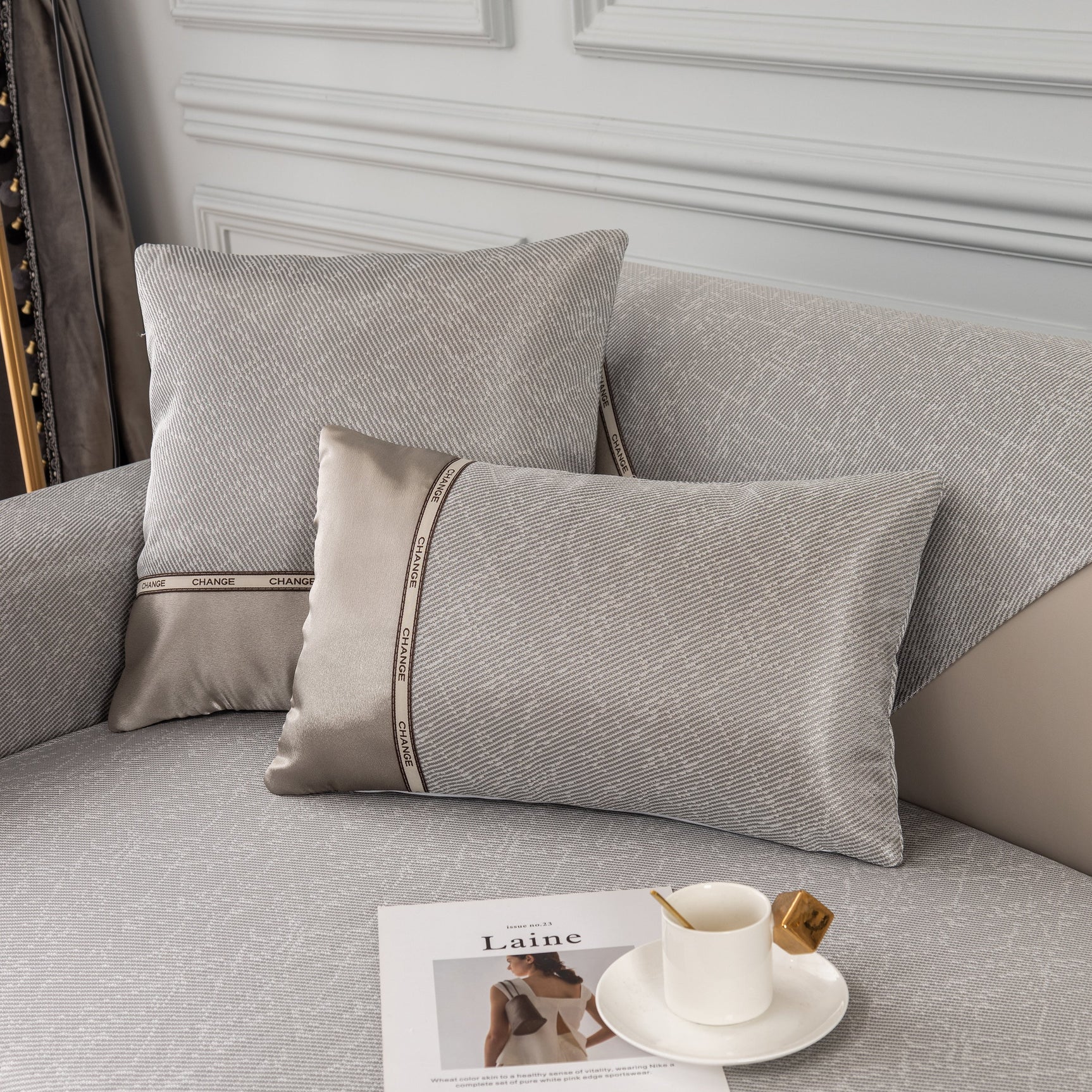 Non-Slip Universal Couch Covers for Sectional Sofas & Cushions - Slipcovers for Dogs and Pets - Ornate Home