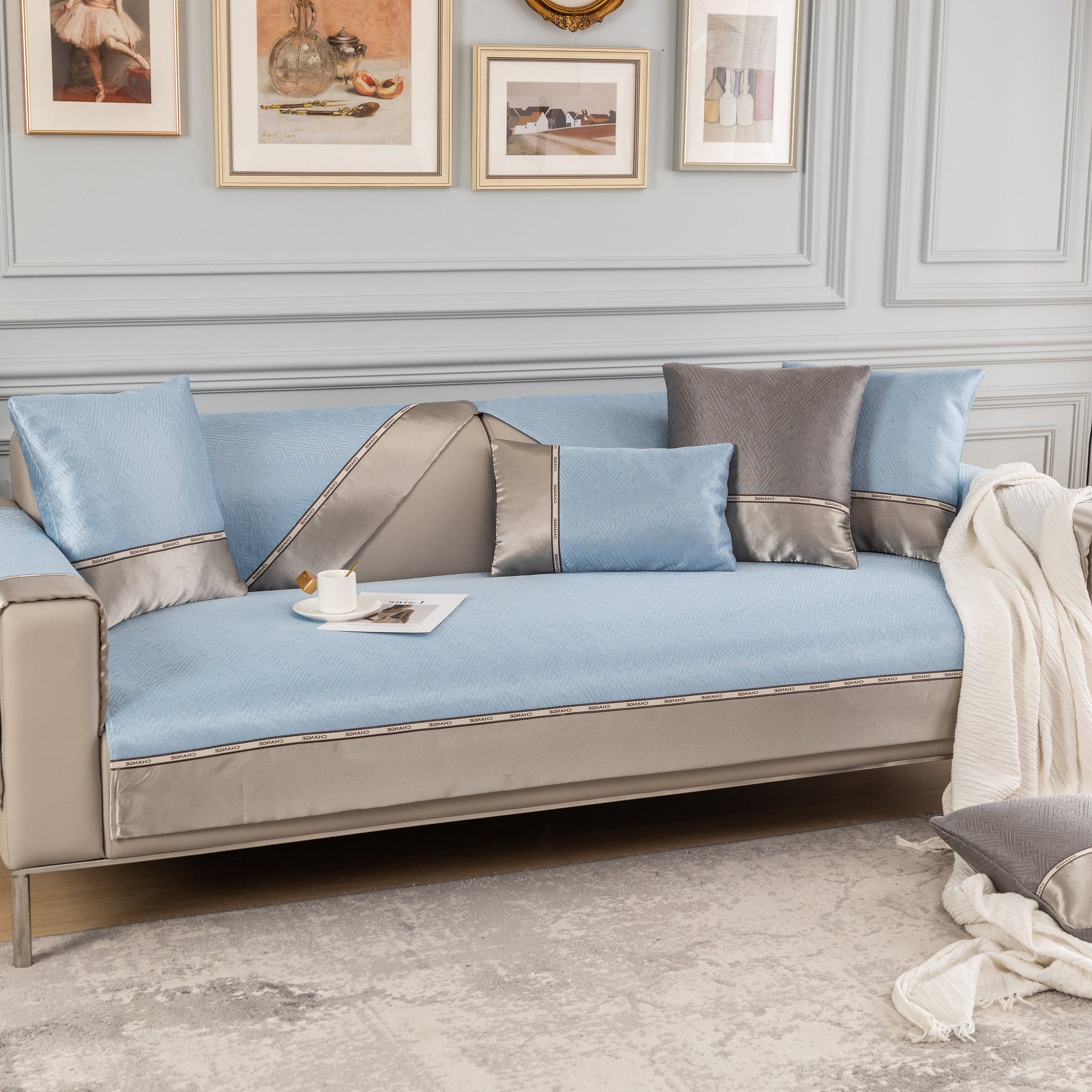 Non-Slip Universal Sofa Covers for Sectional Couch and Couch Cushions - Sofa Slipcovers for Dogs and Pets - Ornate Home