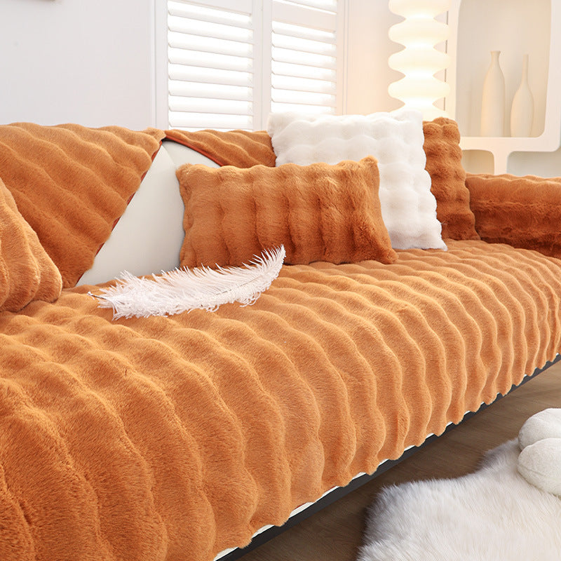 Non-slip Faux Fur Sofa Cover – Super Soft, Fluffy, and Stylish Couch Covers I - Ornate Home